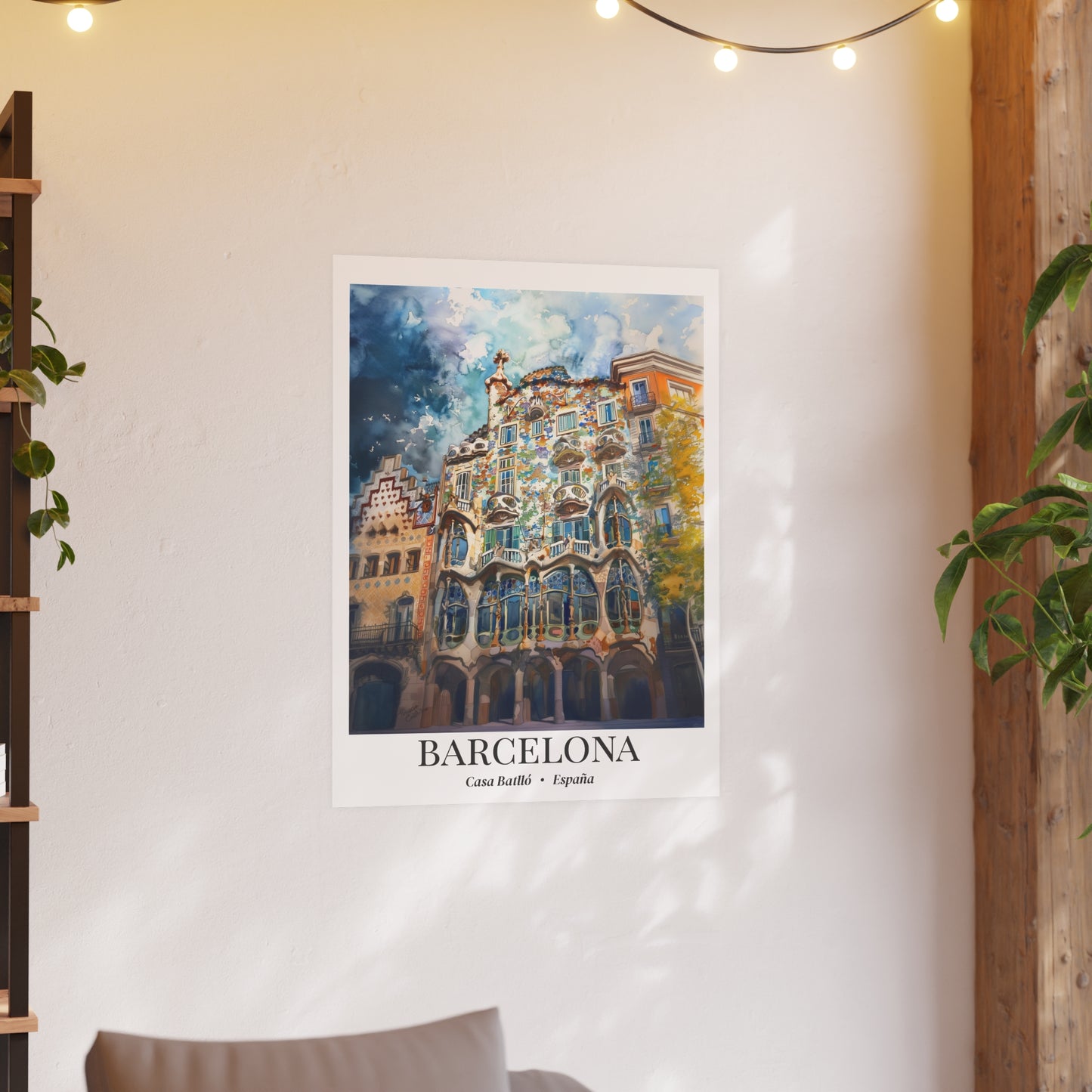 Barcelona Casa Batlló – Fine Art Poster Print, Cruise Ship Vacation, Wall Art, Gaudí Architecture Decor