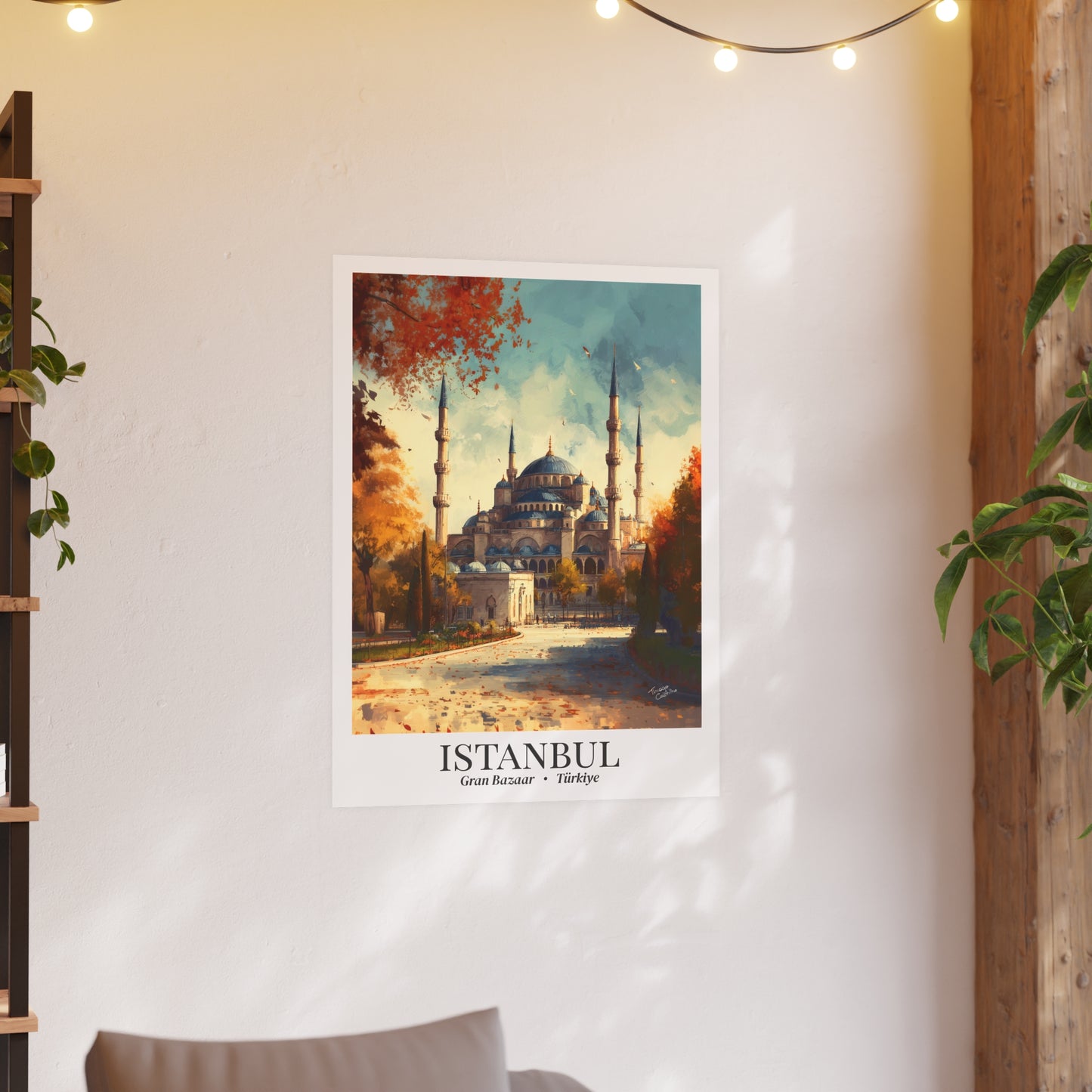 Istanbul Fine Art Print – Blue Mosque Poster, Türkiye Travel Memory, Shared Wall Decor, Cultural Souvenir