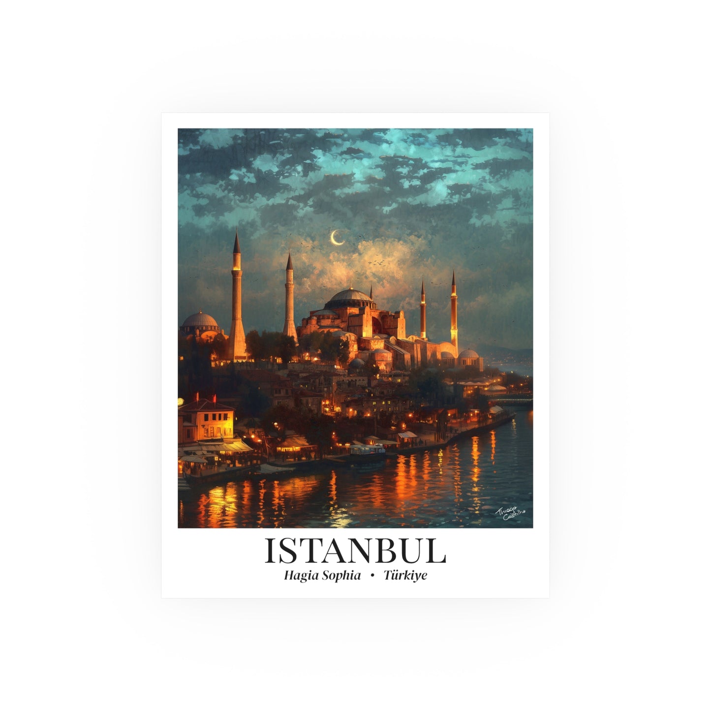 Istanbul Fine Art Print – Hagia Sophia Poster, Turkey Travel Memory, Shared Wall Decor, Cultural Souvenir