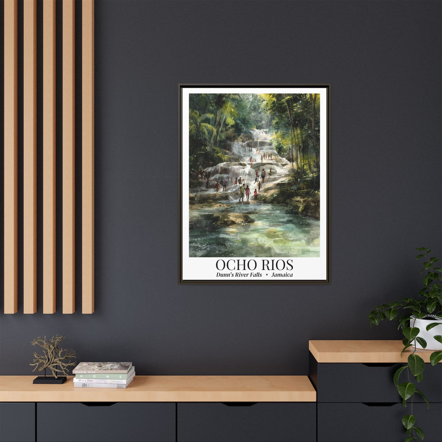 Jamaica Dunns River Falls, Ocho Rios Fine Art Canvas