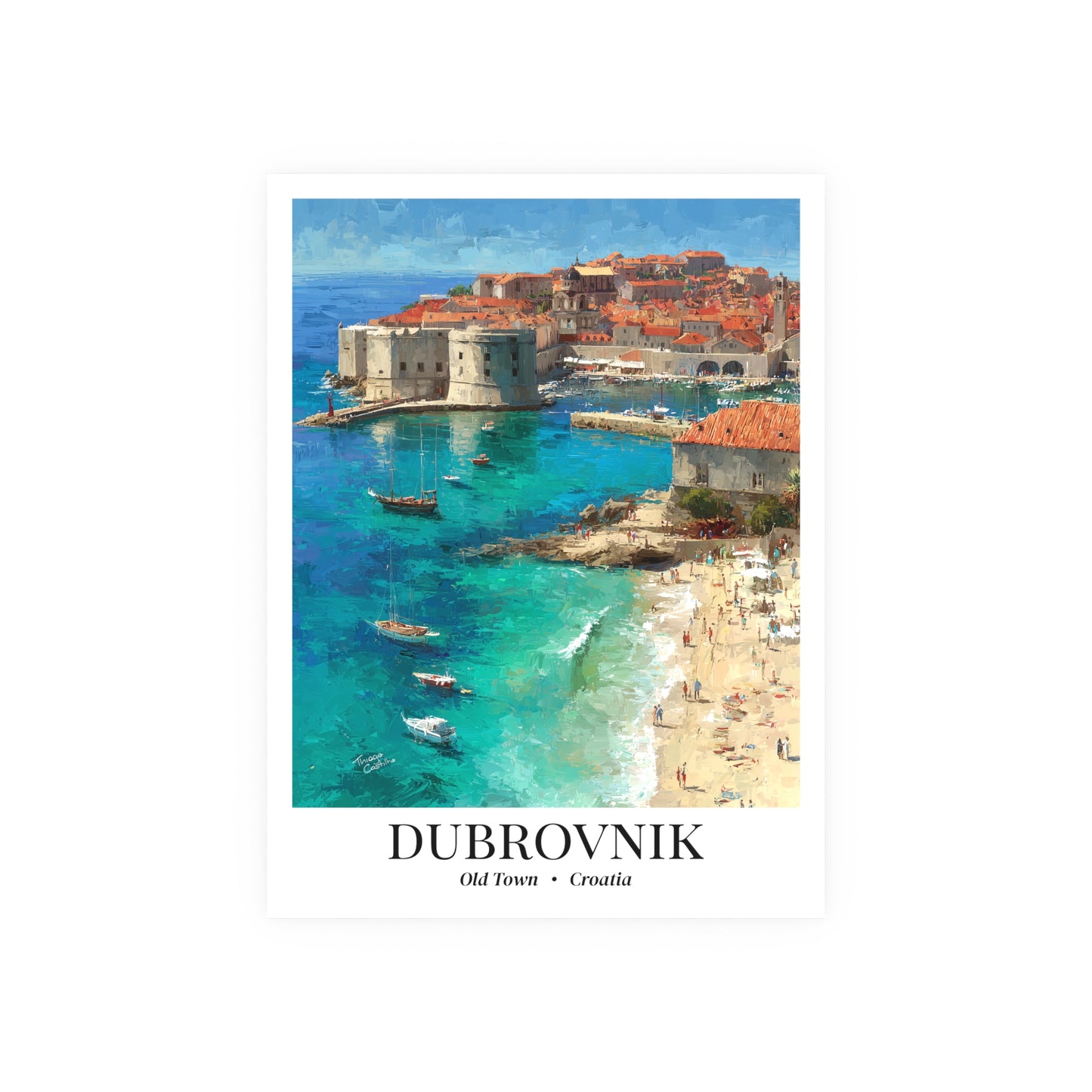 Dubrovnik Fine Art Print – Old Town Poster, Adriatic Travel Memory, Game of Thrones Wall Decor, Croatia Souvenir
