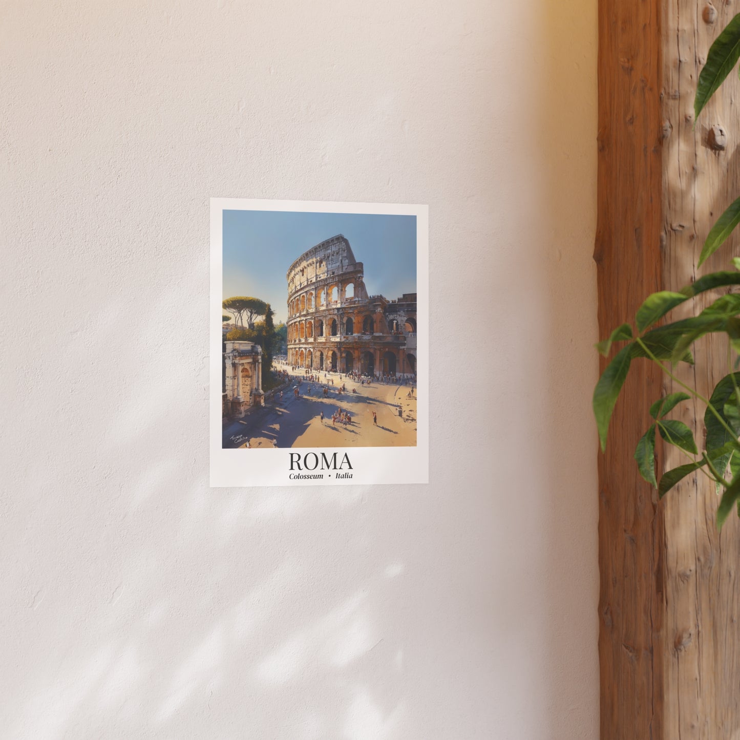 Rome Colosseum – Fine Art Poster Print, Italian Cruise Ship Port Wall Art, Ancient Landmark Decor