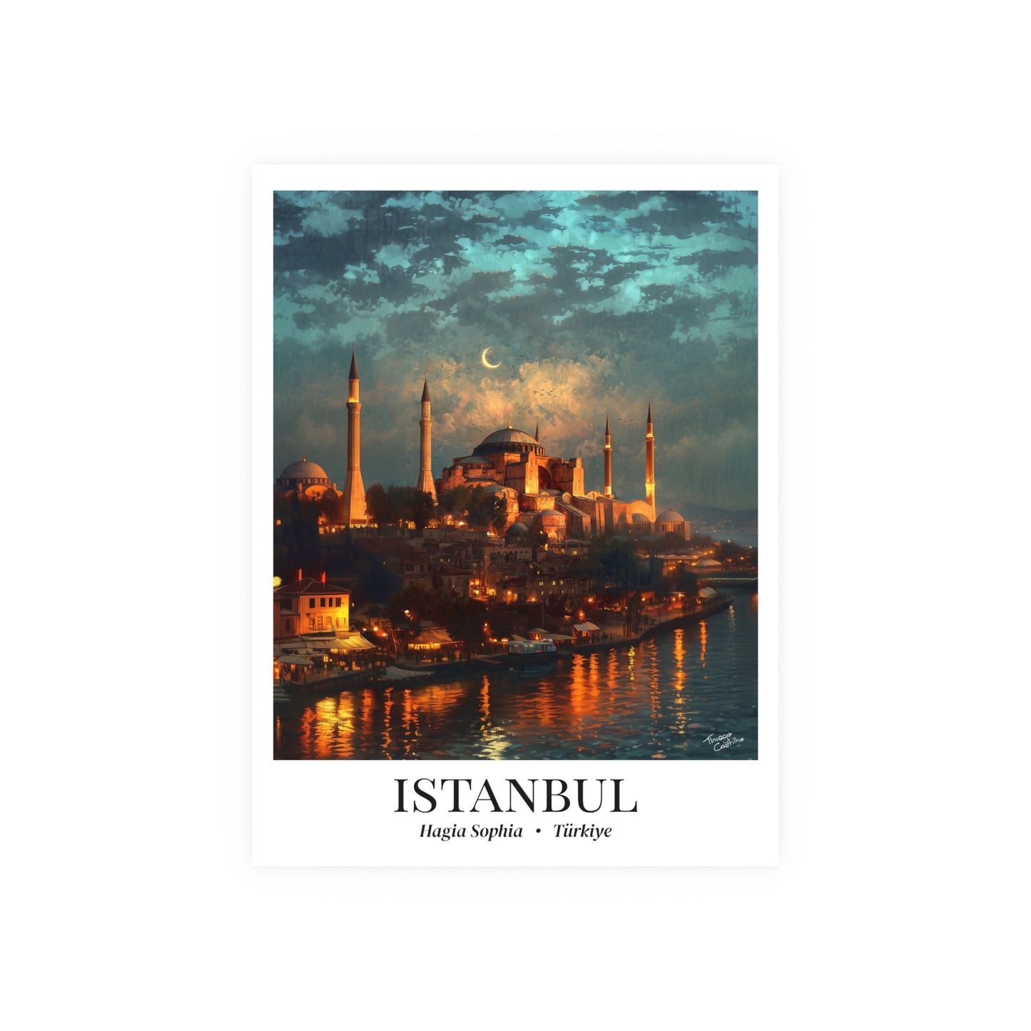 Istanbul Fine Art Print – Hagia Sophia Poster, Turkey Travel Memory, Shared Wall Decor, Cultural Souvenir