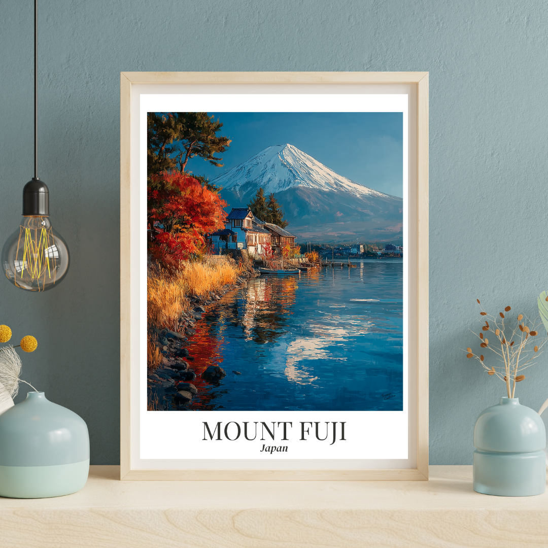 Mount Fuji Fine Art Poster Japan Travel Print