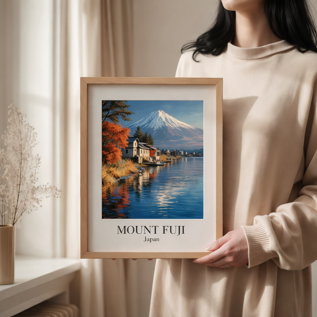 Mount Fuji Fine Art Poster Japan Travel Print