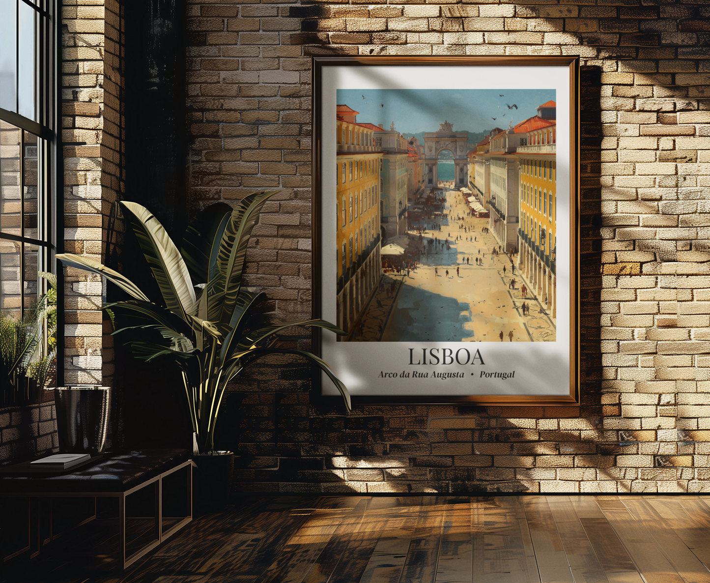 Lisbon Wall Art – Rua Augusta Print, Cruise Port Memory, Portugal Travel Decor, European Gift for Architecture & Culture Lovers