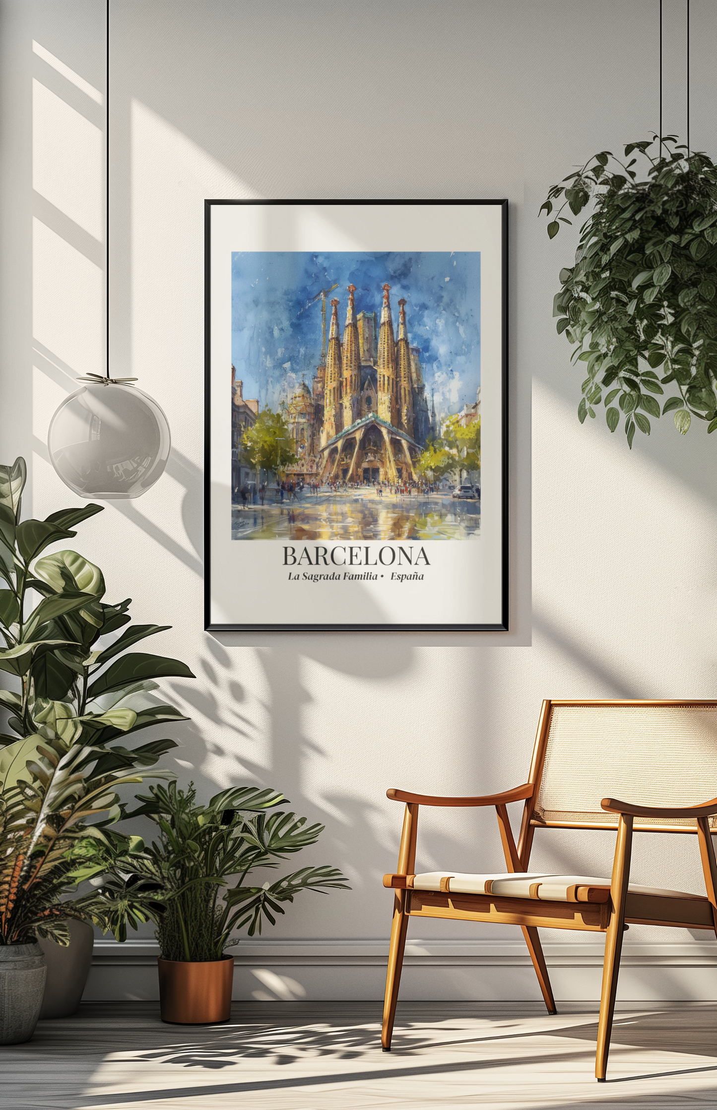 Barcelona Wall Art – Sagrada Familia Canvas Print, Spain Travel Decor, Mediterranean Architecture Artwork, Cruise Memory Gift