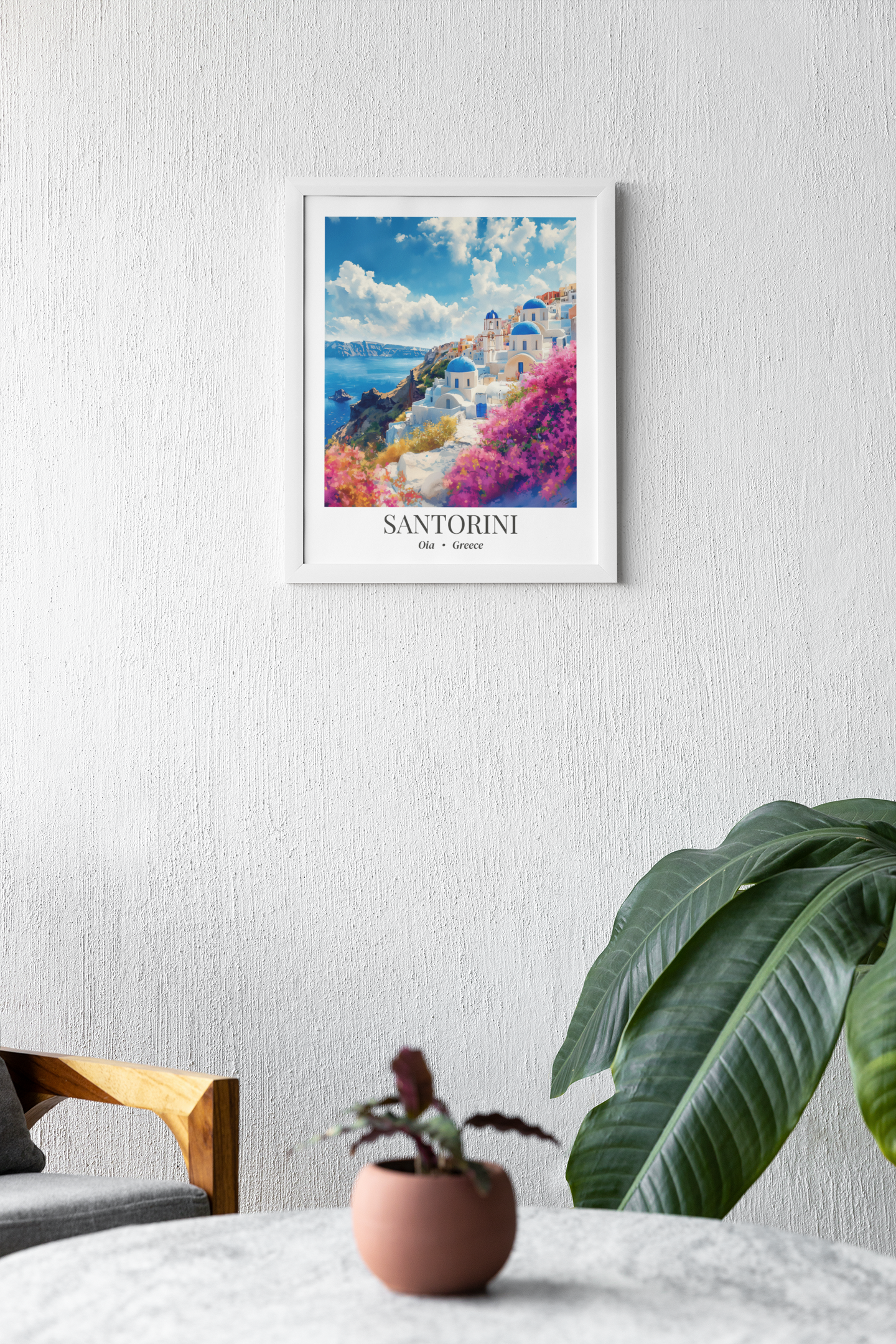 Santorini, Oia, Greece  - Impressionist Fine Art Canvas