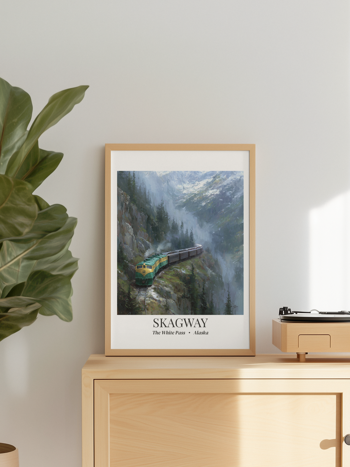 Skagway, Alaska - Impressionist Fine Art Poster - White Pass Railway Wall Art