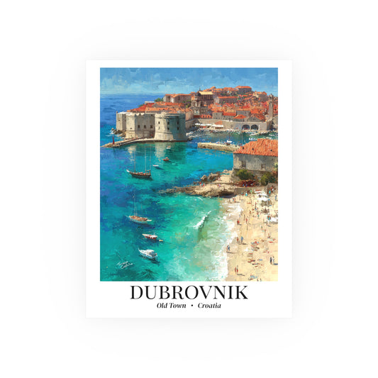 Dubrovnik Fine Art Print – Old Town Poster, Adriatic Travel Memory, Game of Thrones Wall Decor, Croatia Souvenir