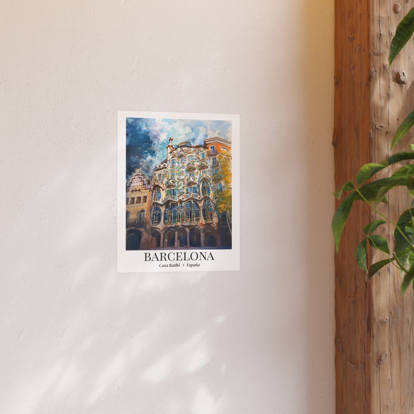 Barcelona Casa Batlló – Fine Art Poster Print, Cruise Ship Vacation, Wall Art, Gaudí Architecture Decor
