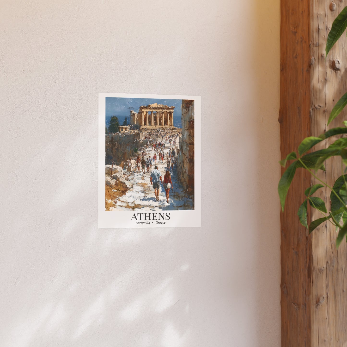 Athens Travel Poster – Fine Art Print, Acropolis Artwork, Shared Memory Wall Decor, Greece Souvenir
