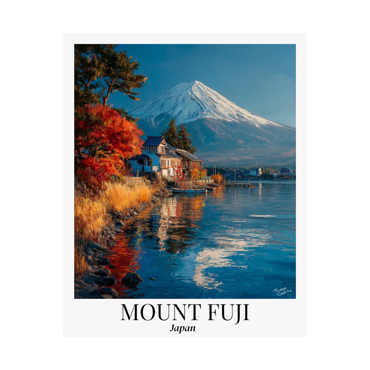 Mount Fuji Fine Art Poster Japan Travel Print