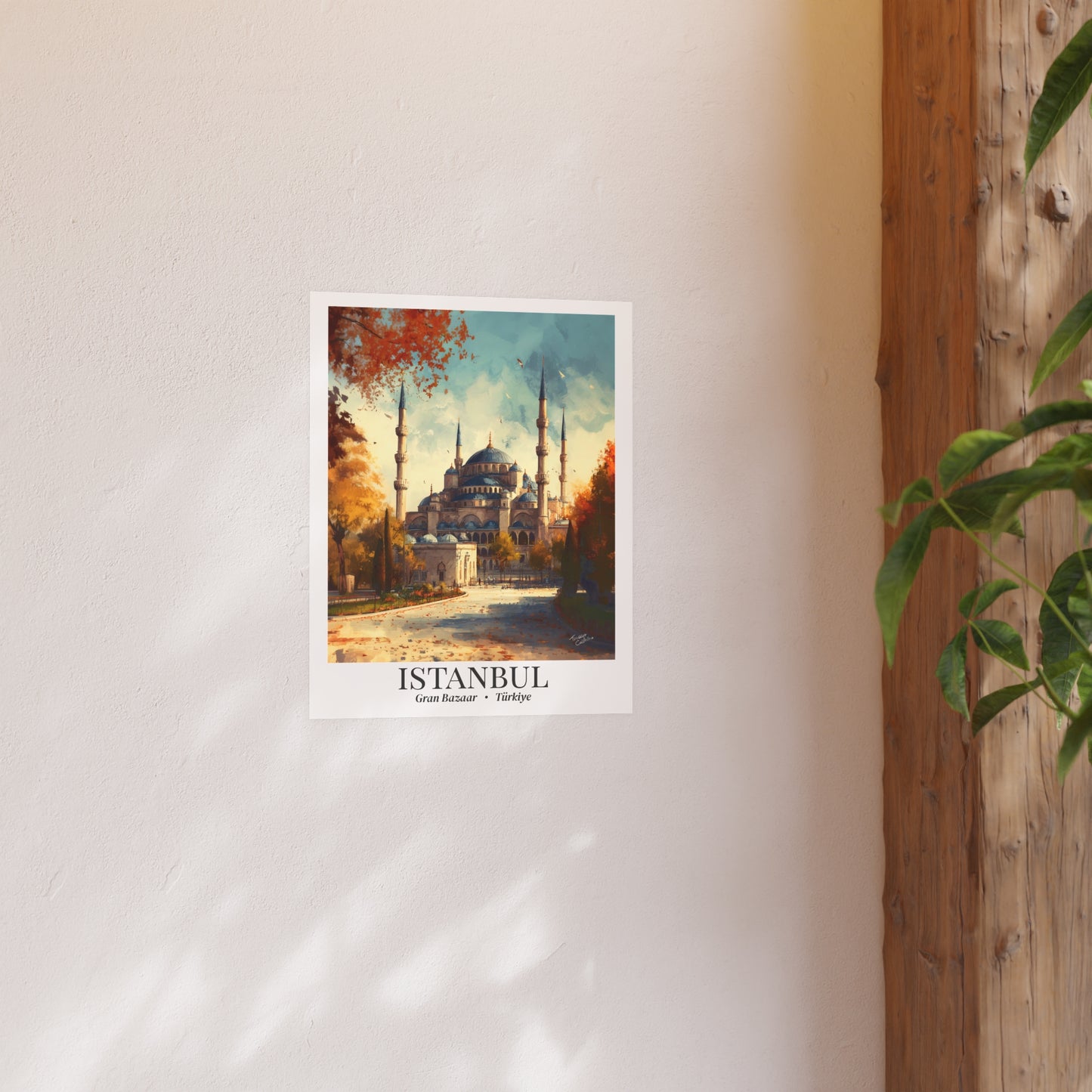 Istanbul Fine Art Print – Blue Mosque Poster, Türkiye Travel Memory, Shared Wall Decor, Cultural Souvenir