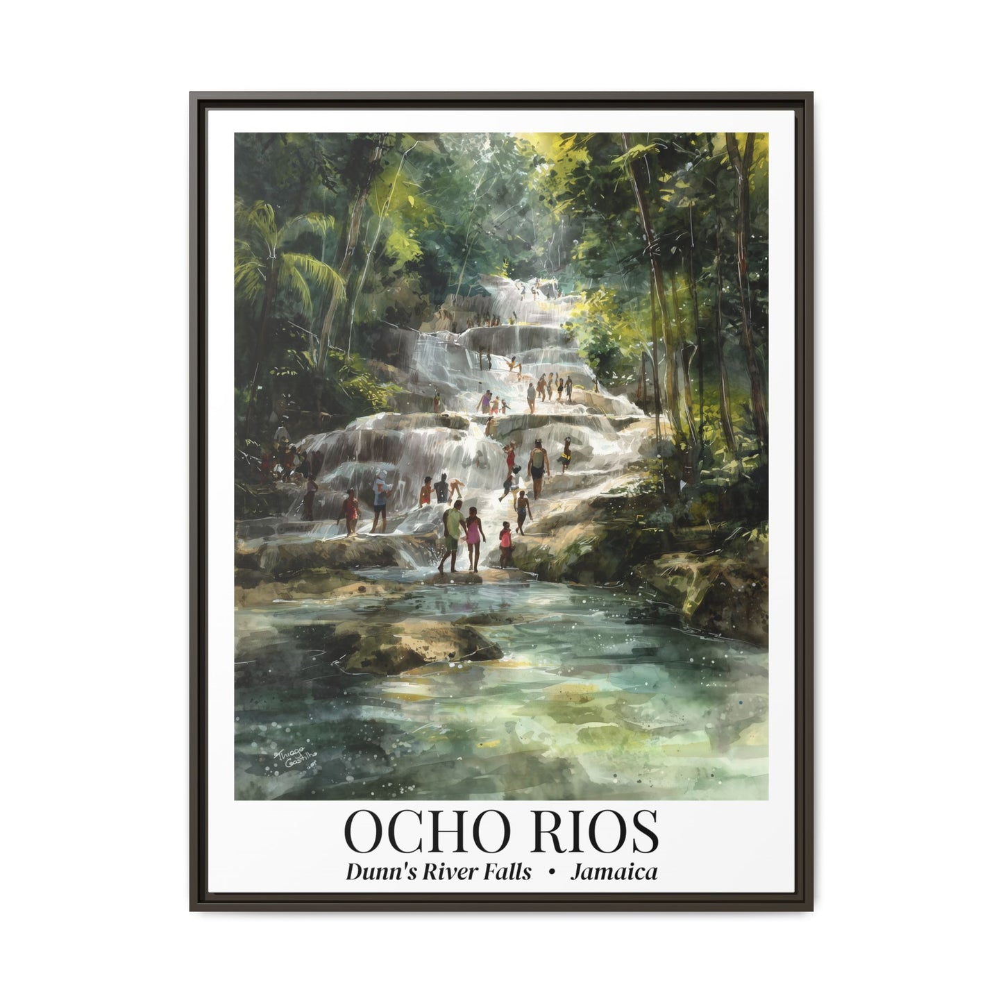 Jamaica Dunns River Falls, Ocho Rios Fine Art Canvas