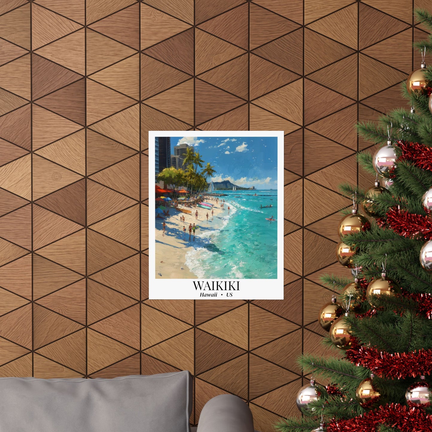 Waikiki Beach Fine Art Poster | Tropical Hawaii Wall Art