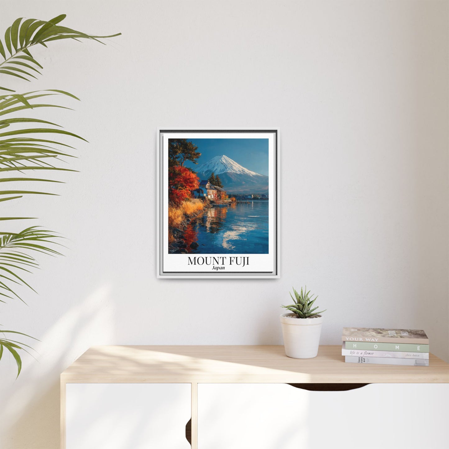 Mount Fuji Canvas Framed Fine Art Poster Japan Travel Print