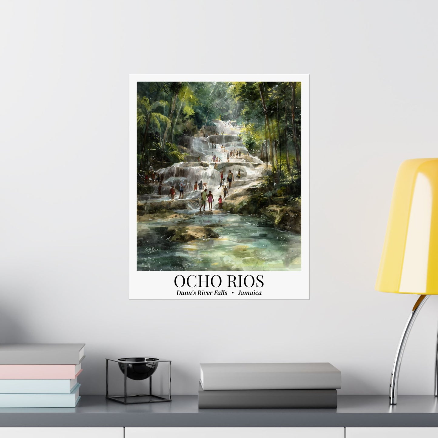 Jamaica Dunns River Falls, Ocho Rios Fine Art Poster